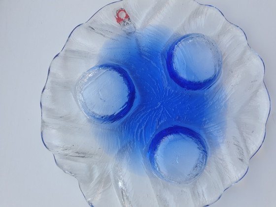 Image 1 of 1980er Jahre Meri Lasi Volcano Kerzenhalter aus Glas