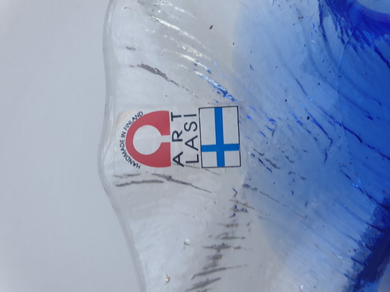 Image 1 of 1980er Jahre Meri Lasi Volcano Kerzenhalter aus Glas