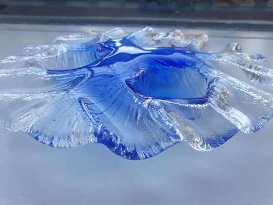 Image 1 of 1980er Jahre Meri Lasi Volcano Kerzenhalter aus Glas