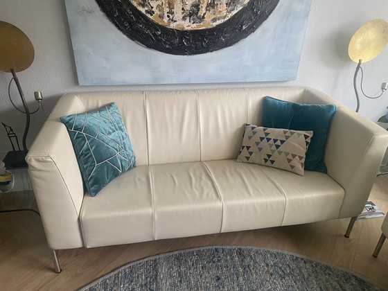 Image 1 of 2X Harvink Leder-Design-Sofas