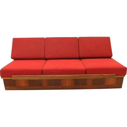 Klappsofa aus Holz von Mier, Tschechoslowakei 1960