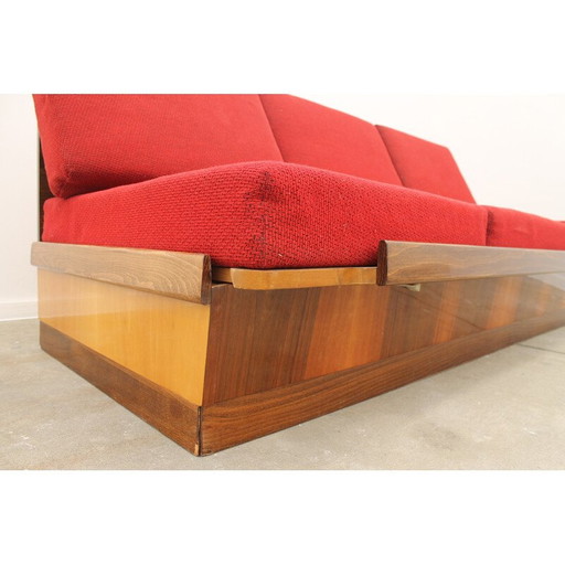 Klappsofa aus Holz von Mier, Tschechoslowakei 1960