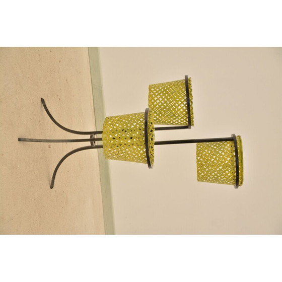 Image 1 of Gelber Pflanzenhalter im Vintage-Stil