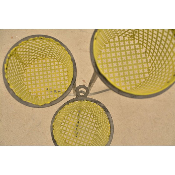 Image 1 of Gelber Pflanzenhalter im Vintage-Stil