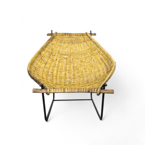 Image 1 of Mid Century "Duyan" Lounge Stuhl von John Risley für Ficks Reed