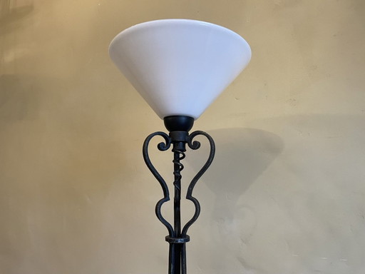 Stehlampe Stehlampe Stehlampe Handgeschmiedet Französisch 1940s