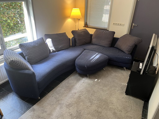 Rolf Benz Sofa mit Fußhocker