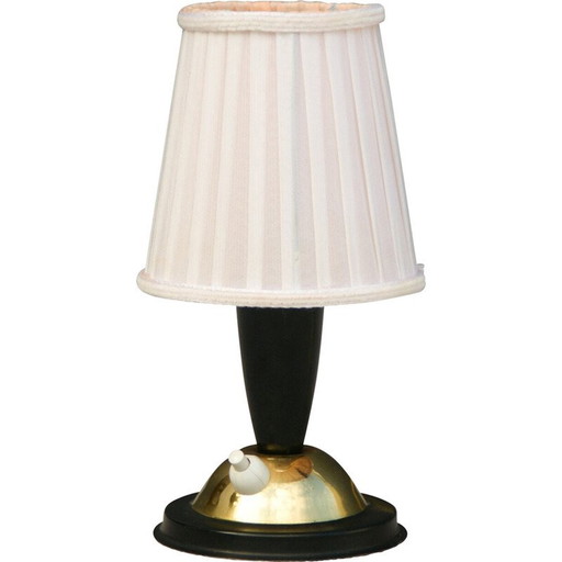 Nachttischlampe aus Bakelit und Messing, Deutschland, 1950