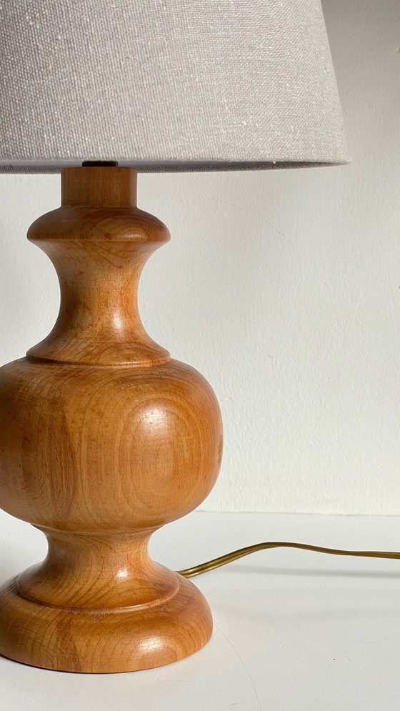 Image 1 of Lampe Holz gedrechselt Landhausstil Vintage