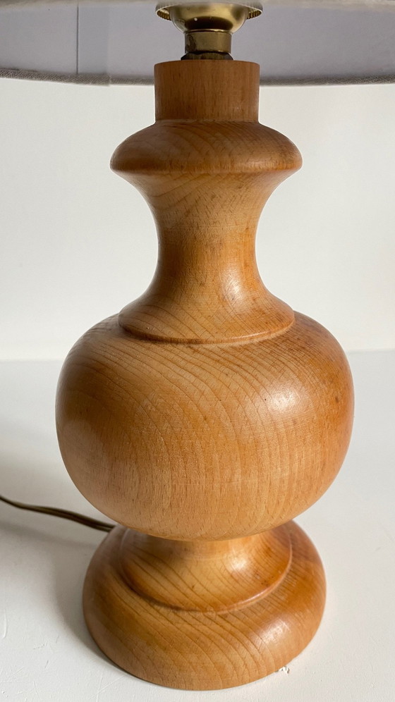 Image 1 of Lampe Holz gedrechselt Landhausstil Vintage