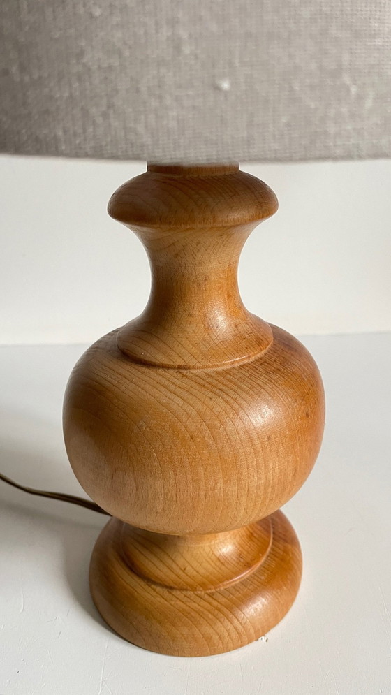 Image 1 of Lampe Holz gedrechselt Landhausstil Vintage