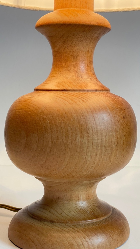 Image 1 of Lampe Holz gedrechselt Landhausstil Vintage