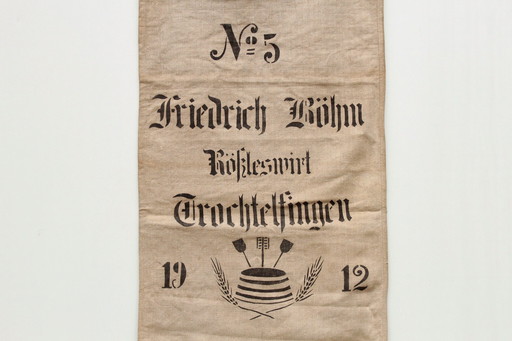 Antiker Getreidesack "Rößleswirt" 1912