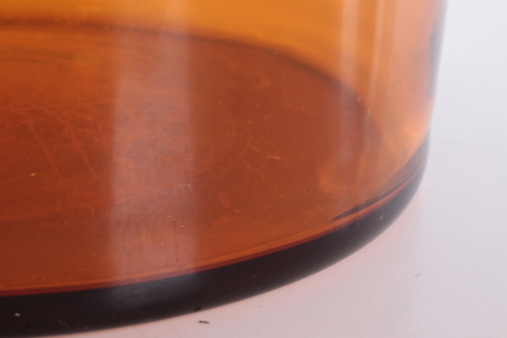 Image 1 of Otto Brauer Skandinavische Kastrup Gulvasen aus gelbem Glas für Holmegaard, 1960er