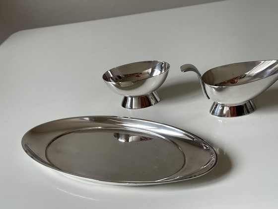 Image 1 of Gero Cream Set versilbert