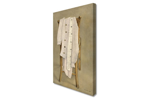 Jopie Huisman---Borstrok auf Deventer Stuhl von 1980