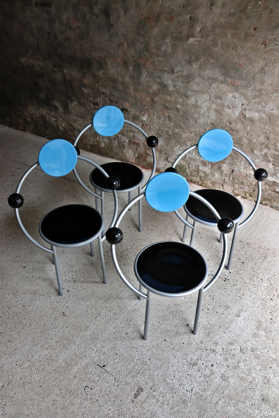 Image 1 of 4x Memphis Milano Erster Stuhl von Michele de Lucchi