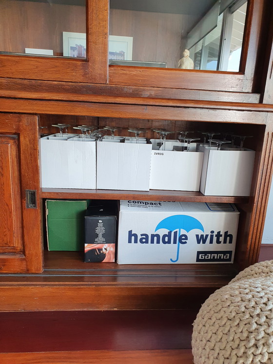 Image 1 of Vitrine aus Flamant-Teakholz