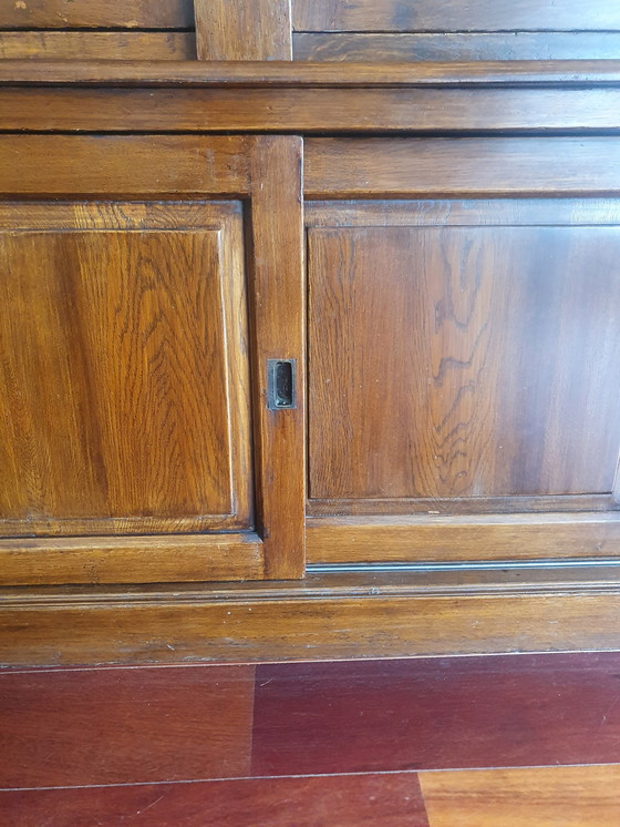 Image 1 of Vitrine aus Flamant-Teakholz