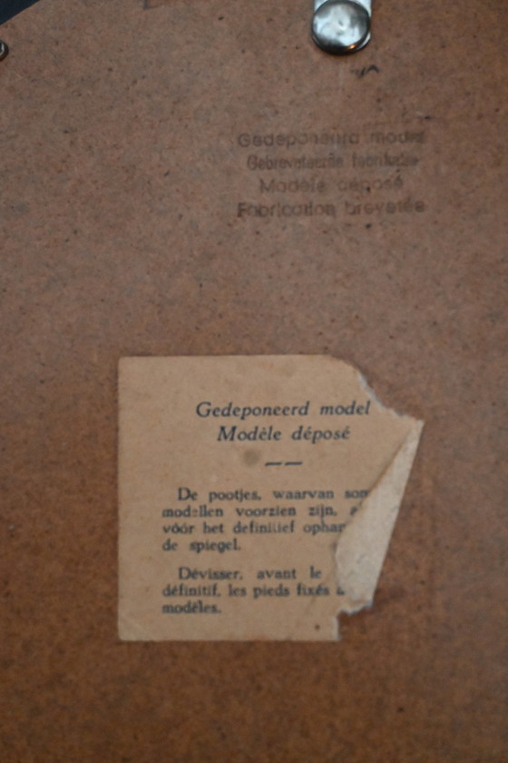 Image 1 of Vintage Sunburst Konvexspiegel - Spiegel aus Harz und Keramik - Sonnenspiegel