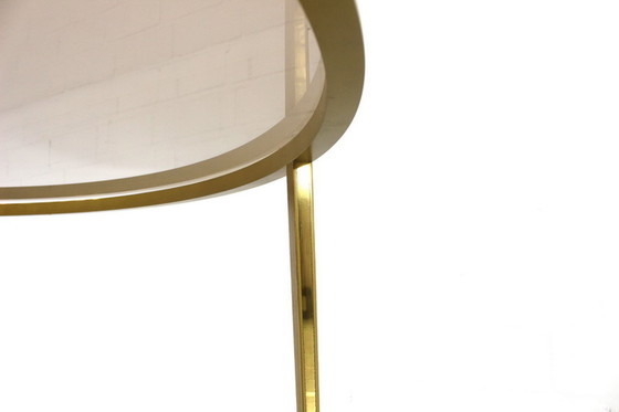 Image 1 of Vereinigte Werkstätten goldener Hollywood Regency Coffee Table / Couchtisch aus Messing