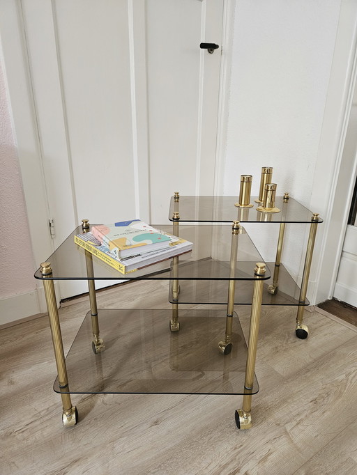 2x Hollywood Regency Barwagen