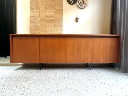 Elegantes 70er Jahre Lowboard Sideboard Teak Furnier 250Cm