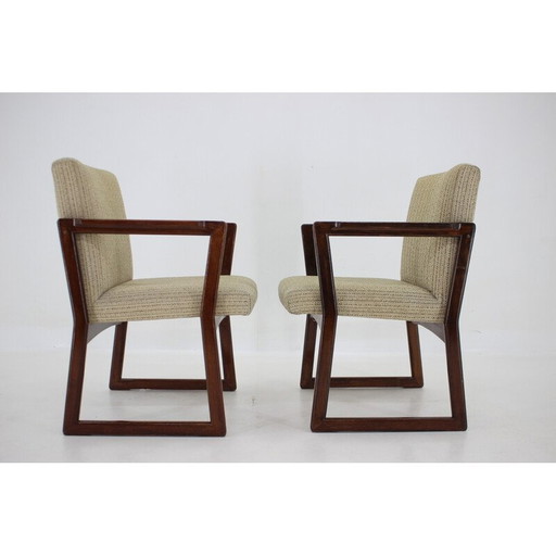 Paar Vintage-Sessel aus Buchenholz, Tschechoslowakei 1960er Jahre
