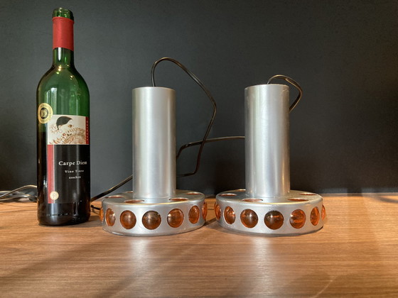 Image 1 of 2x Massive Space Age Pendelleuchten