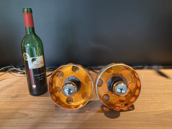 Image 1 of 2x Massive Space Age Pendelleuchten