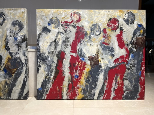 Zeitlose Kunst , Diptychon von Linda Beirnaert !