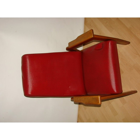 Image 1 of Vintage-Sessel aus Holz und Kunststoff, 1970er Jahre