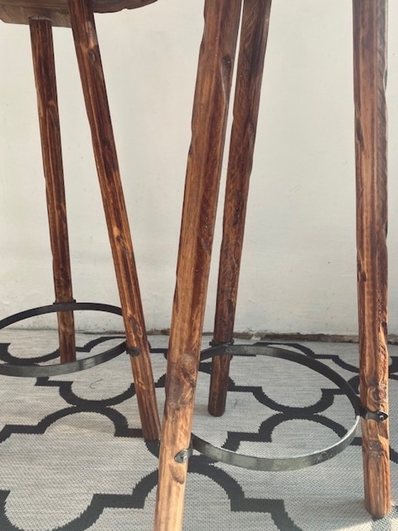 Image 1 of Satz brutalistischer Marbella-Hocker Sergio Rodrigues