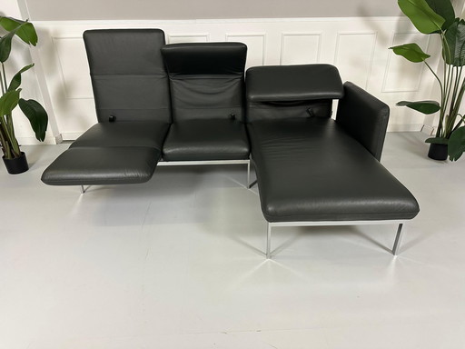 Brühl Roro Sofa Small Leder Garnitur Schlafsofa