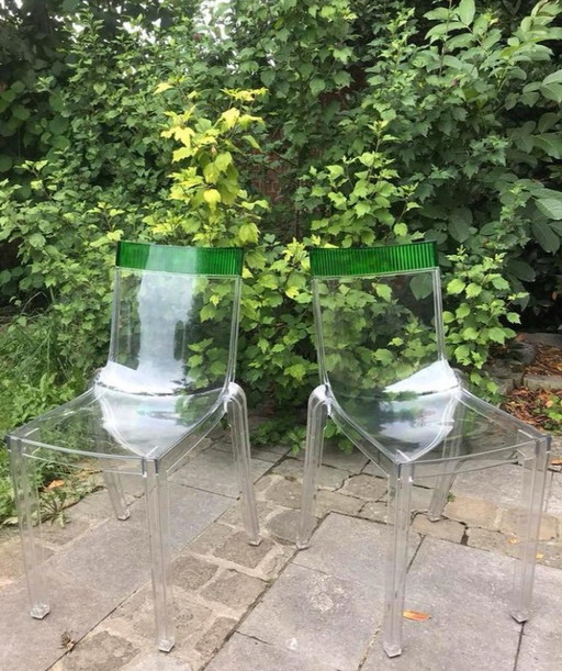 2x Hi Cut Stühle Philippe Starck Kartell