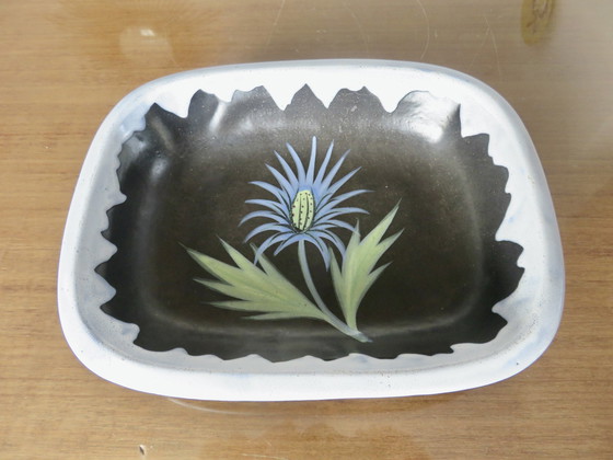 Image 1 of Set aus zwei "Gabriel Fourmaintraux"-Keramikplatten, Frankreich, 1950-1960