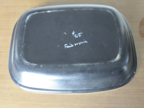 Image 1 of Set aus zwei "Gabriel Fourmaintraux"-Keramikplatten, Frankreich, 1950-1960