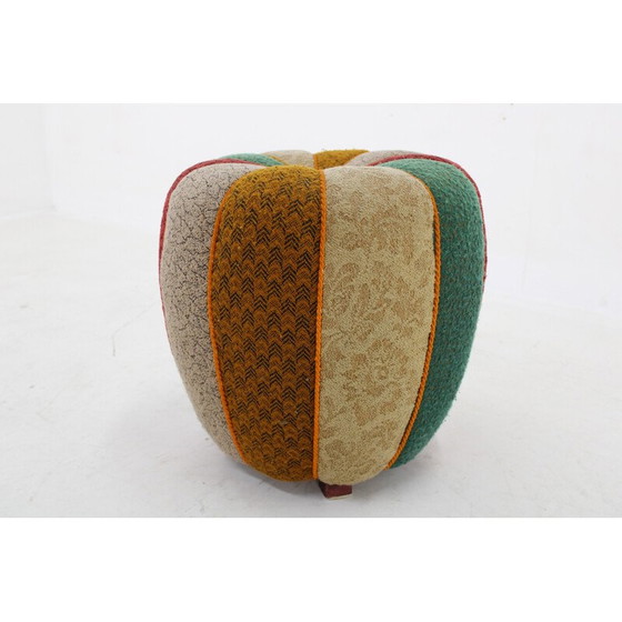 Image 1 of Vintage Art Deco Hocker, Tschechoslowakei 1940