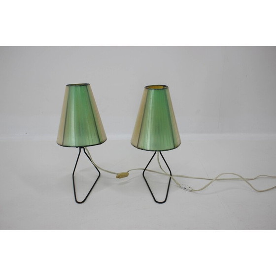 Image 1 of Satz von 2 Mid-Century Tisch- oder Nachttischlampen 1960