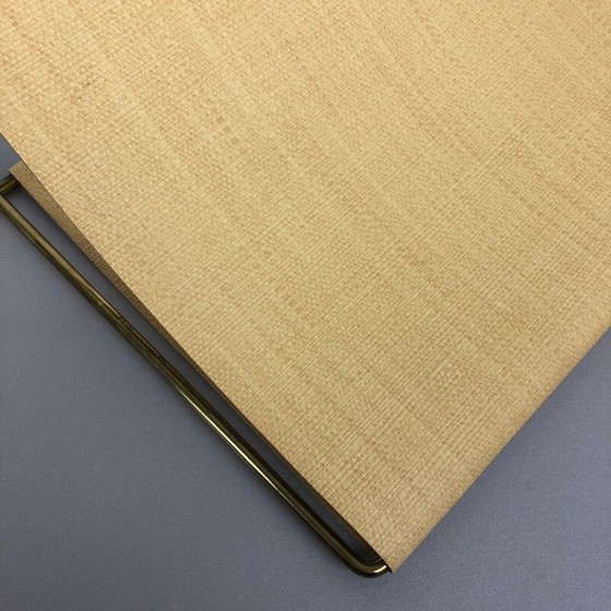 Image 1 of Vintage Messing Wandhalterung für Zeitschriften, Österreich, 1950