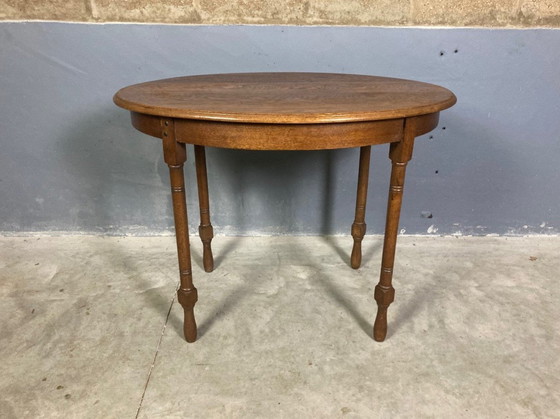 Image 1 of Eiche Classic Tisch Schreibtisch Oval