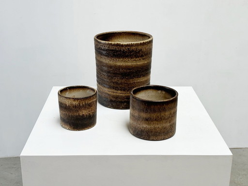 Satz Loré-Keramik / Vasen aus den 1960er Jahren