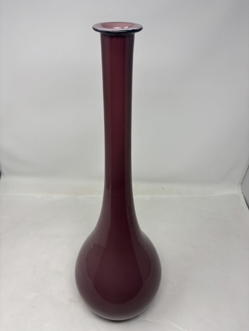 Empoli Aubergine Opaline Flasche Mit Stopfen