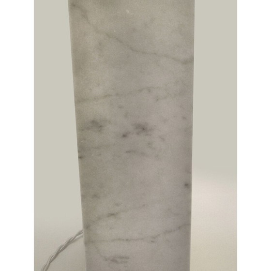Image 1 of Vintage-Lampe aus Carrara-Marmor von Kovacs, USA 1970er Jahre