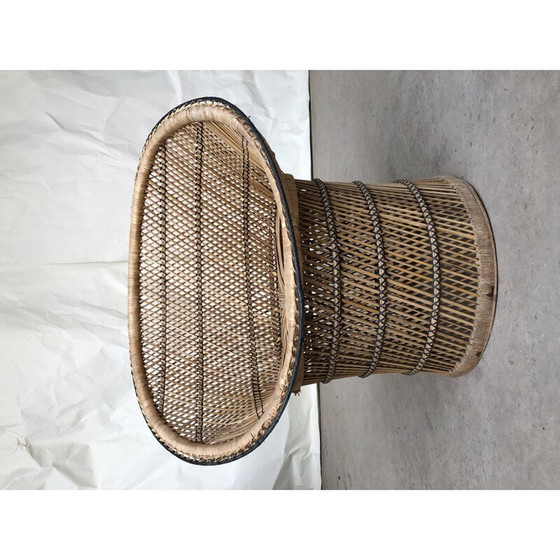 Image 1 of Vintage-Sessel aus Korbgeflecht, 1950