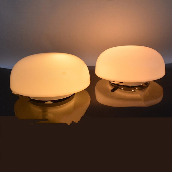 Image 1 of Ein Paar alte Deckenlampen vom Typ OTE-4 für die Fabrik für lichtempfindliche Materialien, Polen 1980