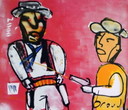 Herman Brood - 2 Cowboys mit Wasserpistolen-Siebdruck