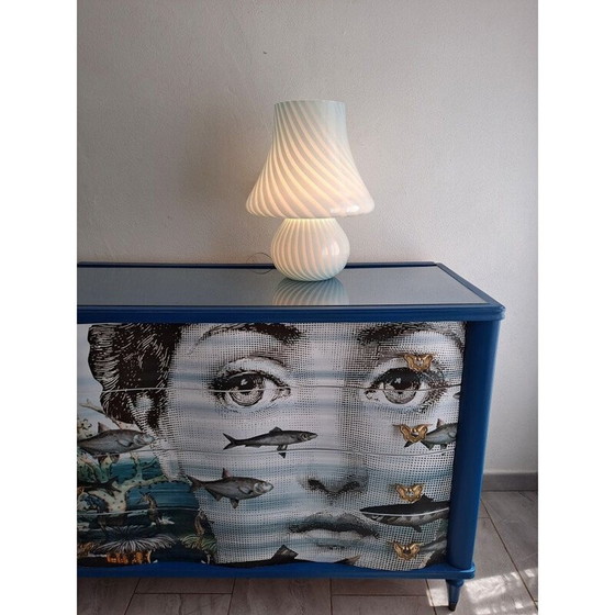 Image 1 of Vintage Murano Pilz Wirbel Lampe, 1970