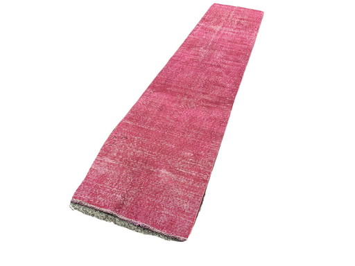 Türkischer schmaler Läufer im Used-Look, 336 x 71 cm