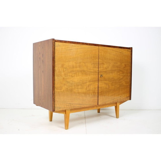 Image 1 of Vintage-Holz-Highboard, Tschechien 1970